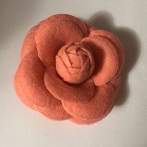 Camellia fabric felt Brooch pin designer inspired
